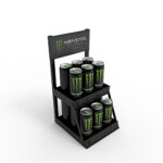 counter top metal display stand for energy drink