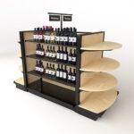 Grocery store retail shelving