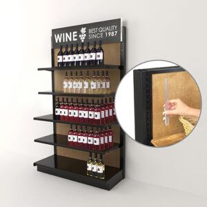 custom wine display wall shelf