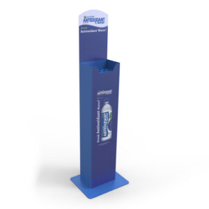 Bottle water vertical vendor metal display stand
