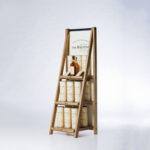 Tier wood display rack